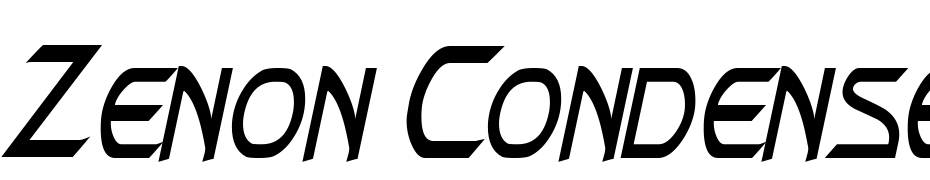 Zenon Condensed Italic cкачати шрифт безкоштовно
